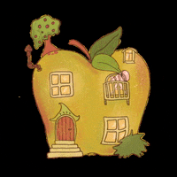 Green Apple House GIF