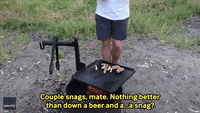 Aussie Man Speechless as Kookaburra Steals Snack