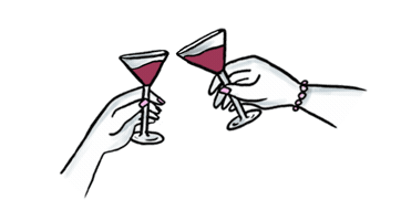 Celebration Cheers Sticker by Studio Paperheads