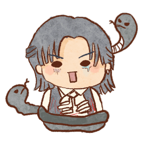 Black Snake Sticker
