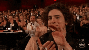 Timothee Chalamet Applause GIF by The Academy Awards