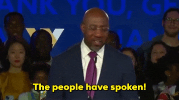 Warnock The People Have Spoken GIF by Storyful