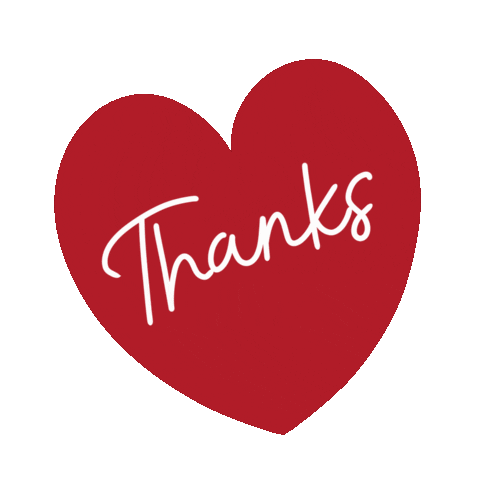 Heart Thanks Sticker