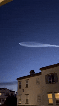 SpaceX Rocket Launch Lights up Southern California Skies