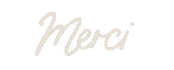 Merci Sticker by Doo studio