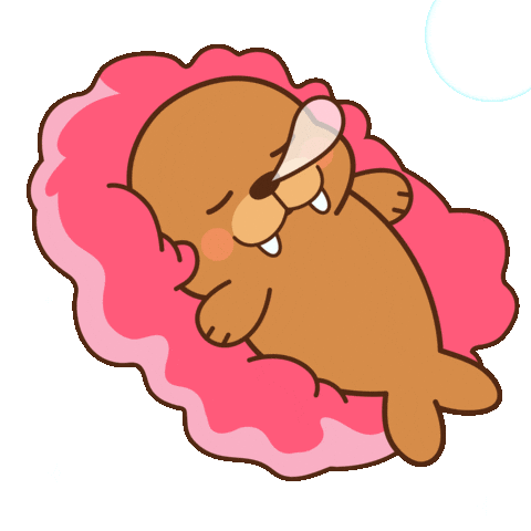 Tired Good Night Sticker by FROSTYS