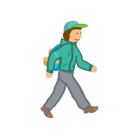 Hiking Sommer Sticker by dreizinnen