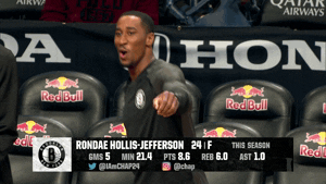 rondae hollis-jefferson lol GIF by NBA