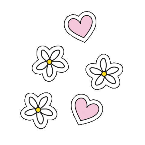 90s hearts Sticker by Martina Martian