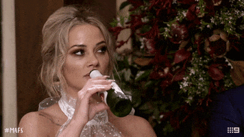 beer omg GIF by Married At First Sight Australia