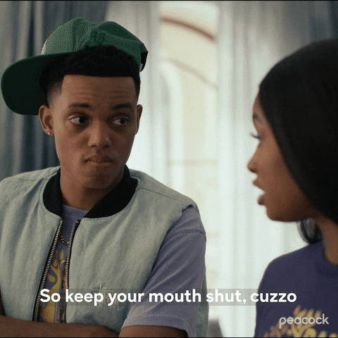 Shut Your Mouth GIF by Peacock