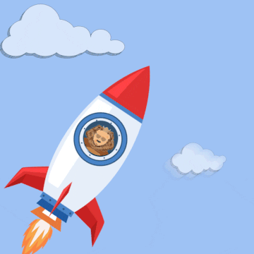 Rocket Lion GIF by King Beats Fitness