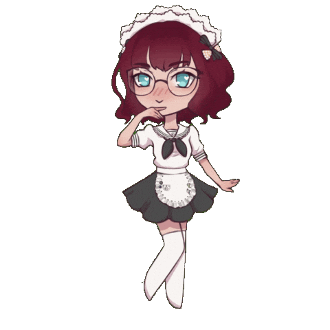 Azami Sticker by Meian Maid Cafe