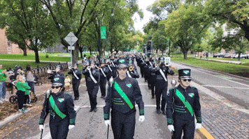 Marching Band Parade GIF by University of North Dakota