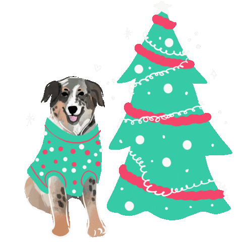 Dog Christmas Sticker by Buborekk