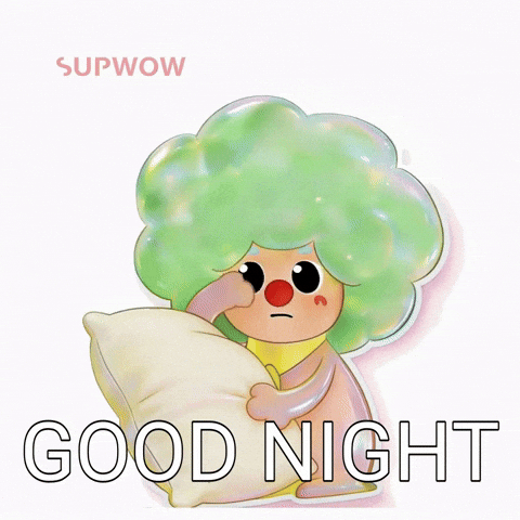 Good Night GIF by SUPWOW