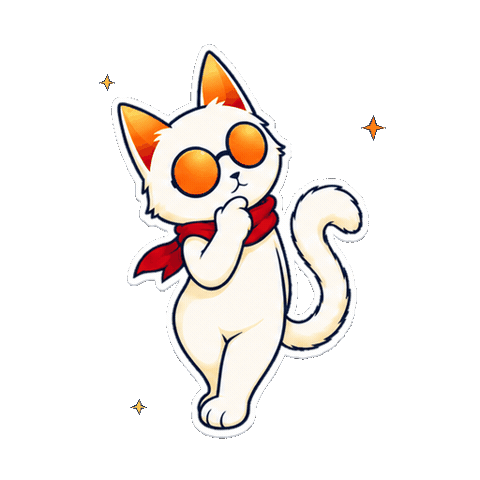 Cat Fun Sticker by Desertcatclub