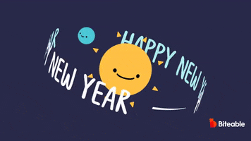 Celebrate New Year GIF by Biteable