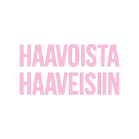 Haavoistahaaveisiin Sticker by Roosa nauha