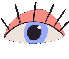 Eyes See Sticker by Friederike Olsson - Illustration