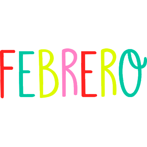February Abril Sticker