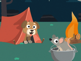 Dog Camping GIF by Studycat