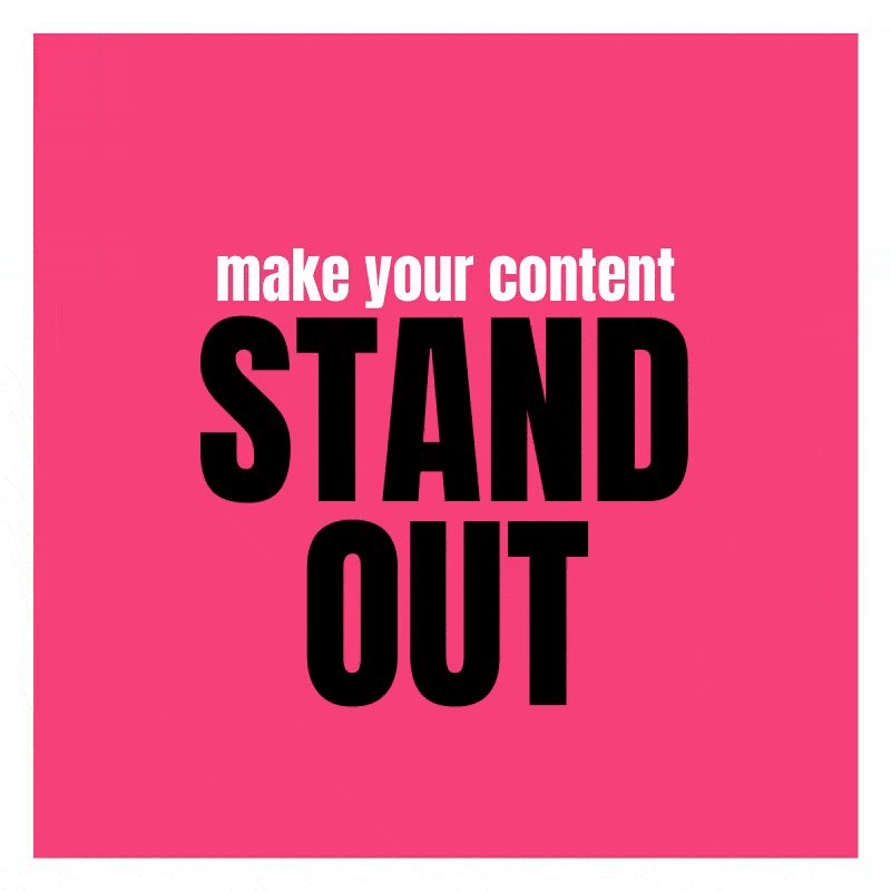 Stand Out Social Media Content GIF by Houndstooth Media Group