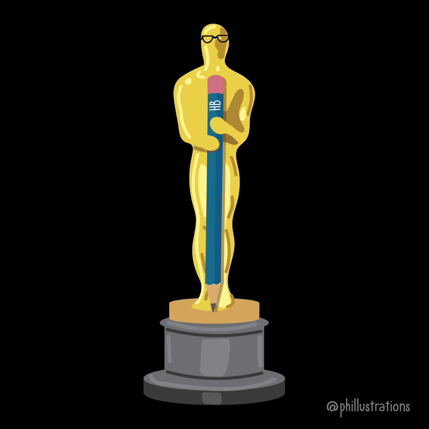 Academy Awards Illustration GIF Find & Share on GIPHY