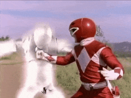 mighty morphin power rangers punch GIF by Power Rangers
