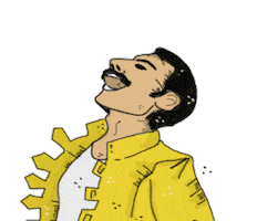 80S Rock Sticker by Teatro Sánchez Aguilar