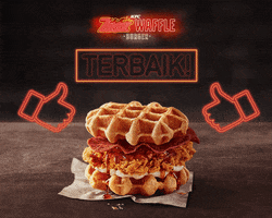 waffle burger GIF by KFC Malaysia