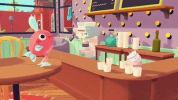 Cafe Kicking GIF by Ooblets