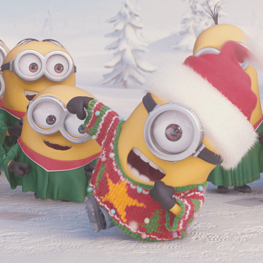 Minions-christmas GIFs - Get the best GIF on GIPHY