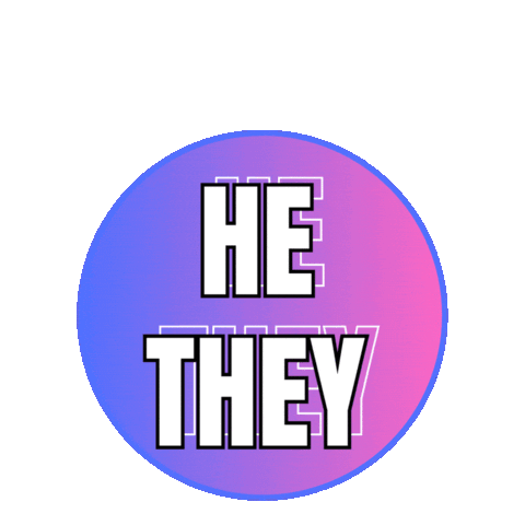 Echo Pronouns Sticker by Day of Pink