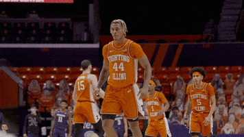 Illini Basketball Clap GIF by Fighting Illini Athletics