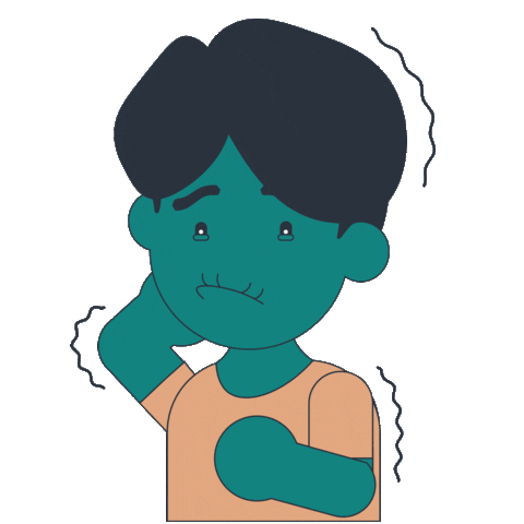 Scared Sticker