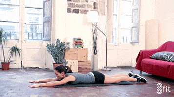 girl stretching GIF by 8fit