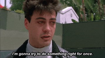 robert downey jr im gonna try to do something right for once GIF