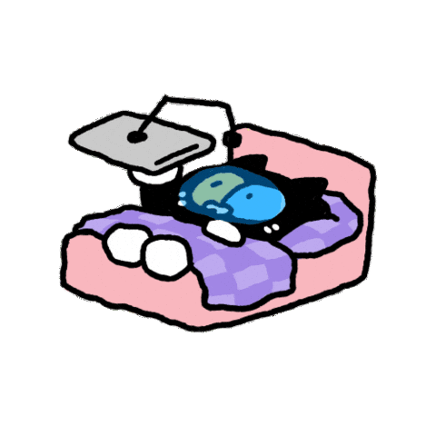 Cat Sleep Sticker by bubble