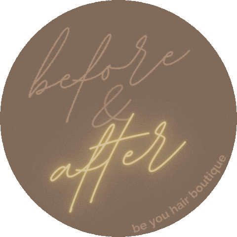 Be You Neon Lights Sticker by Be You Hair Boutique
