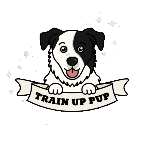Train up pup Sticker