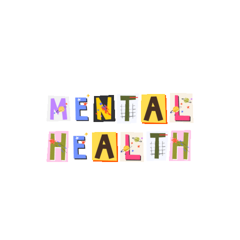 Happy Mental Health Sticker by Neovital Nutrition