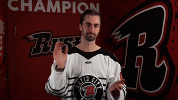 Alex Campbell Slow Clap GIF by Rapid City Rush