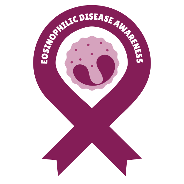 Magenta Eosinophil Sticker by APFED