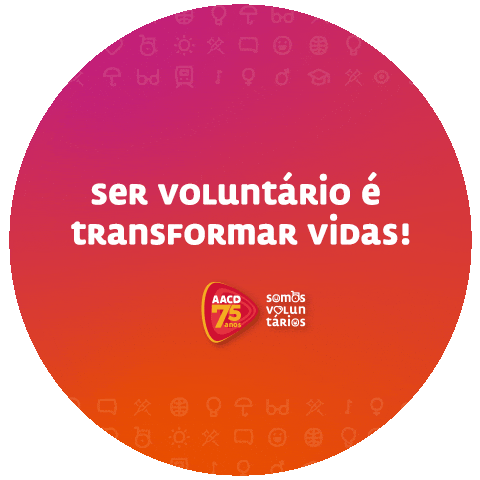 Volunteer Voluntario Sticker by AACD OFICIAL
