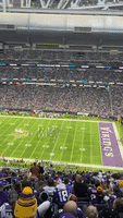 Crowd Cheers as Paper Plane Soars Towards Field During History-Making Vikings vs Colts Game