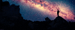outer space sky GIF