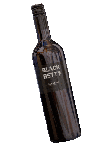 Black Betty Wine Sticker by Landauer Gisperg