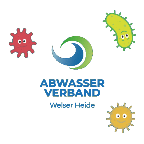 Bakterien Sticker by Abwasserverband Welser Heide