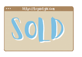 Sold Sticker by Toyastyle